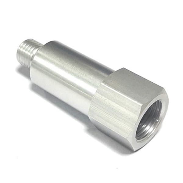 Kølevæsketemperatursensoradapter til LS Swap Gauge M12-1.5 til hun 3/8 tommer NPT-sensor forlænget silver