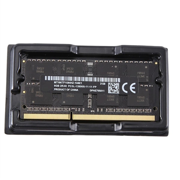 8GB DDR3 Laptop RAM-minne + Kylväst 1600MHz PC3-12800 204-stifts 1.35V SODIMM för Laptop M