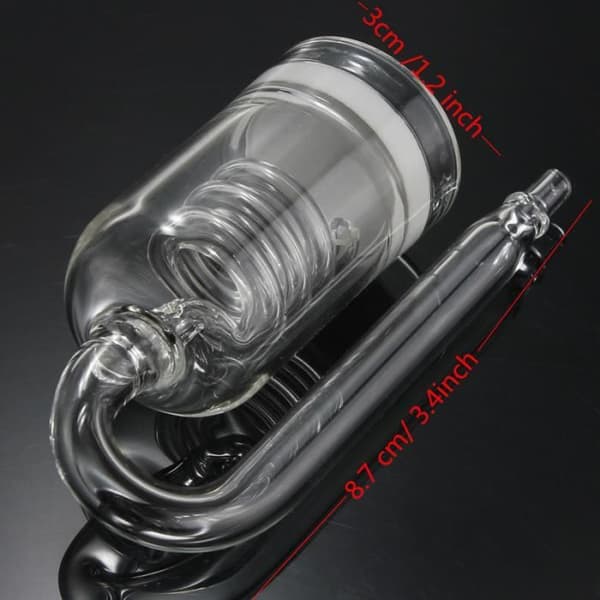 TEMPSA CO2 Diffuser Glas Spiral 60L-300L Akvarieväxt Fisk Dränkbar Atomizer