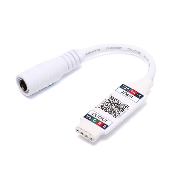 IC Wifi Bluetooth Controller DC 24V Ljusremskontroller Vit