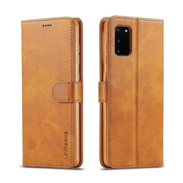 LC.IMEEKE Pung Stand Læder Mobilcover til Samsung Galaxy A41 (Global Version) Multicolor Style E