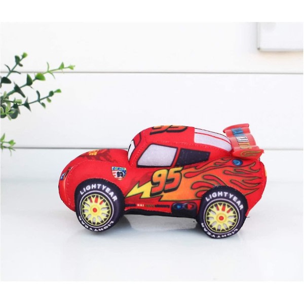 Racing Story Doll Lightning Mcqueen nr. 95 Bilmodel Plys Legetøj til Børn Plys Bil Dukke 17cm Hud