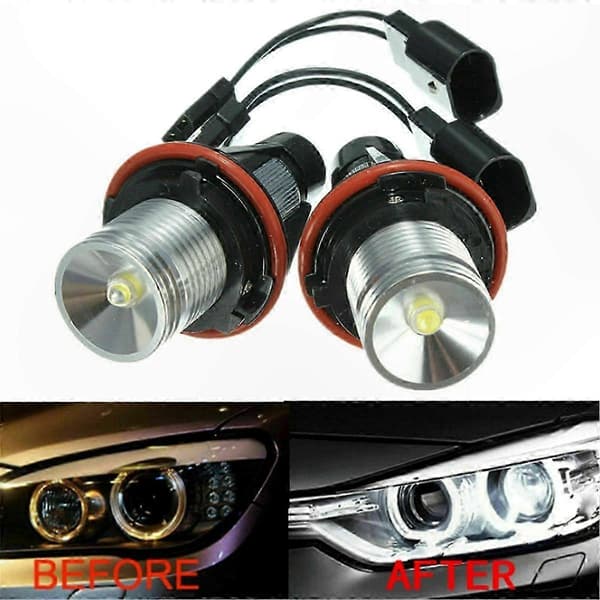 Hvite LED Angel Eye Marker Lyspærer for E39 E53 E60 E63 E64 E66 E87 5 6 7 X3 X As shown