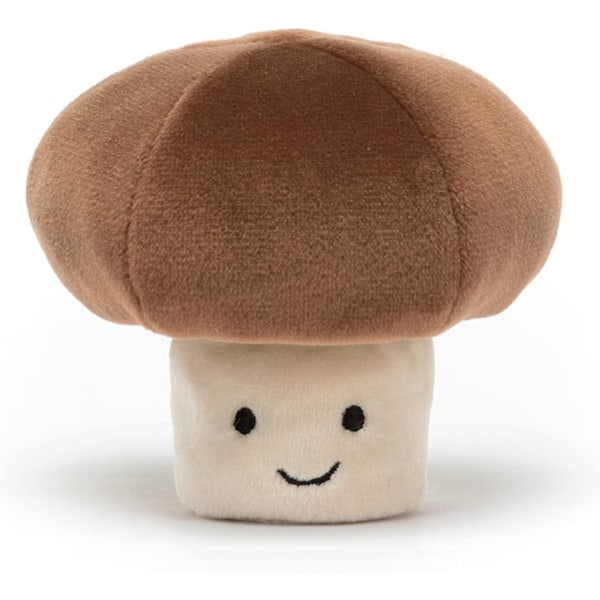 Jellycat Vivacious Vegetable Mushroom Plussjeleke, 3,5 tommer | Grønnsaksplussj | Perfekt gave