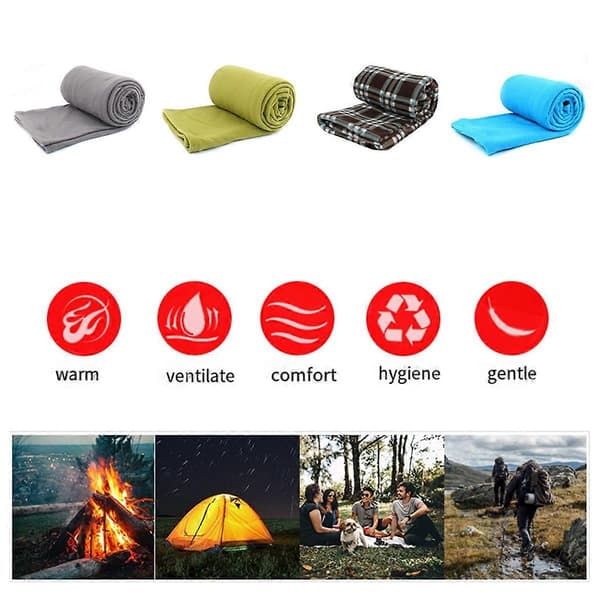 Camping Quilt Sovepose til Camping Vandreture Rejser Multicolor