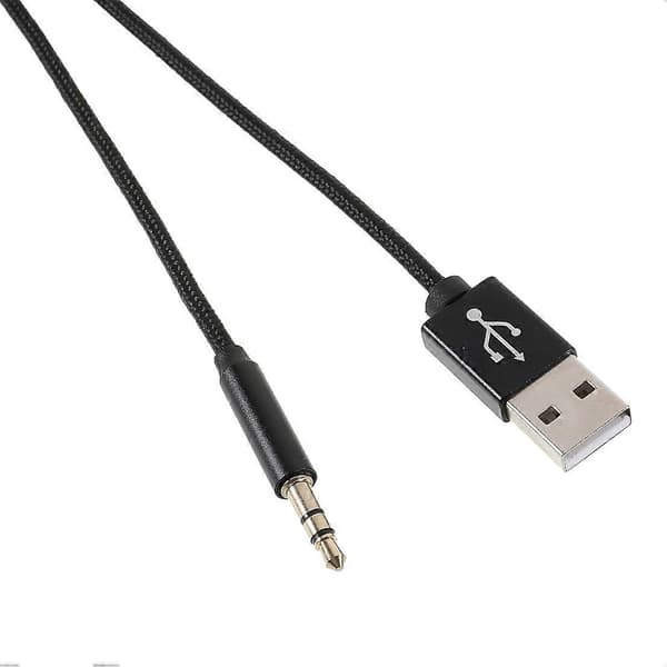 Lightning til 3,5 mm USB Lade Audio AUX Adapterkabel for iPhone iPad