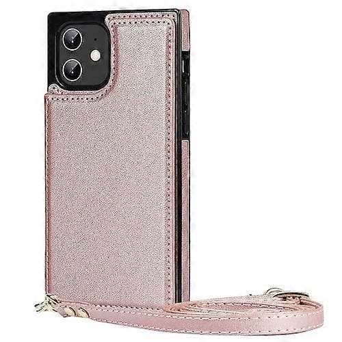 Skulderrem iPhone 12 Mini-deksler Light Pink