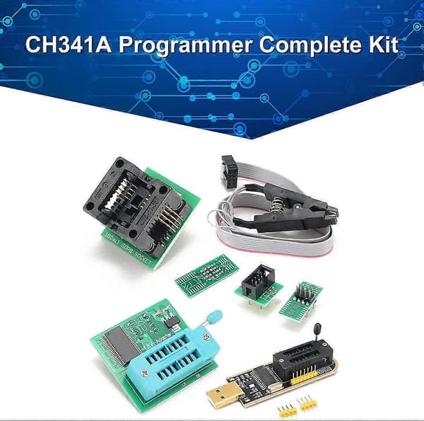 CH341A Programmer med statusindikator for EEPROM Flash BIOS USB-programmering