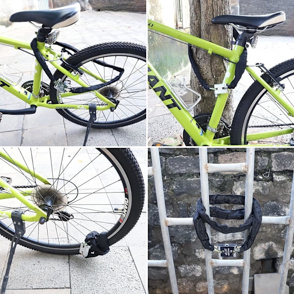 Polkupyörän lukko Heavy Duty, [3 avainta] Diyife 1,2 m varkaudenestoketju korkealla turvallisuudella, säänkestävä polkupyörän lukko polkupyörälle, moottoripyörälle, skootterille