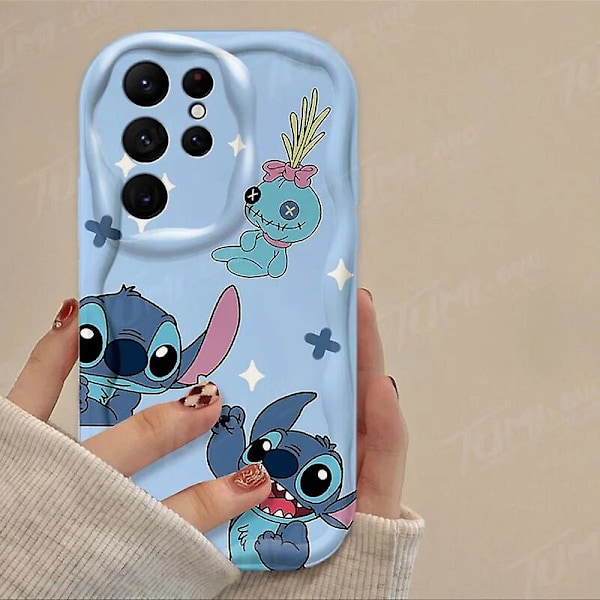 Cartoon Disney Stitch 3D Wave Case för Samsung Galaxy A54 A34 A14 A24 A13 A23 A33 A53 A73 A15 A05 A05S Mjukt Silikonfodral Funda 2 Galaxy A13 5G