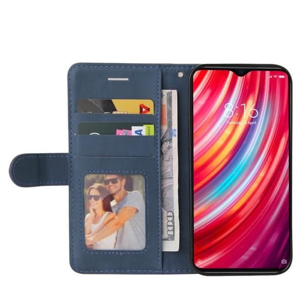 Xiaomi Redmi Note 8 Pro Plånboksfodral, Skyddsfodral för Xiaomi Redmi Note 8 Pro, Blå