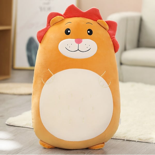 Ny 60cm Squishmallows Plyschleksak Kawaii Mjuk Stor Kudde Lion