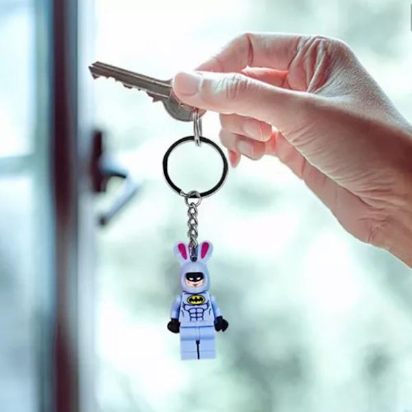 2024 Batman Fe Keychains Rygsæk Nøgleringe 2024 Nøglering Nøgleringe Sød Vedhæng Nøgle Hængende Taske Nøglering Blue
