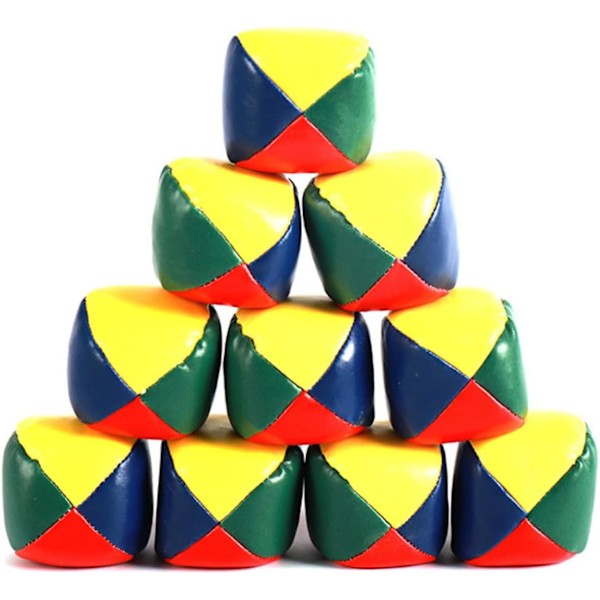 10-pack jongleringsbollar - cirkus - sandsäckar - skicklighetsspel - barnleksaker - cirkus - jonglering - present small
