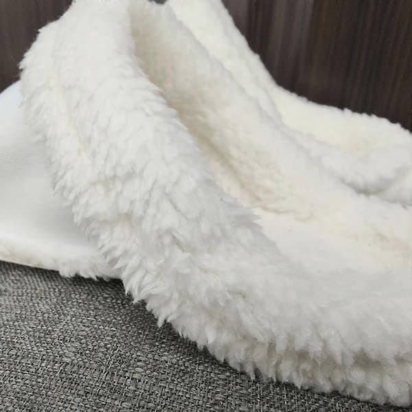 Skor Varmt foder Crocs Clogs Liner Ersättning, Vit Pälsinsats Foder Sko Inner för Crocs Clogs 260mm