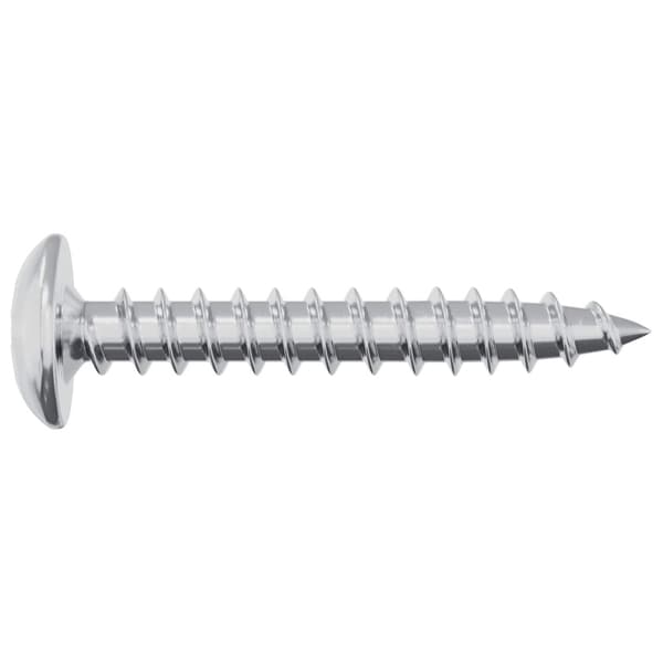 Træskruer 2 stk. Sølv M4 x 25 mm Stål