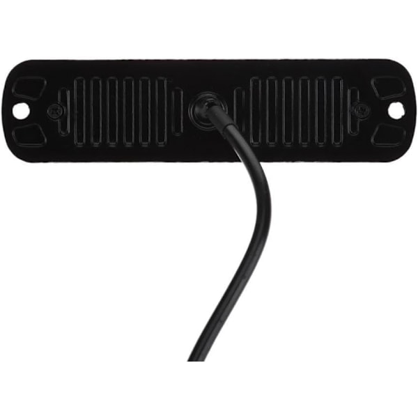 6 LED 18W Hvid Ultra Tynd Undervogns Nødblink Hazard Strobe Advarselsbar Arbejdslygtebar til 12V - 24V Biler, Sikkerhedsblink 6 LED White
