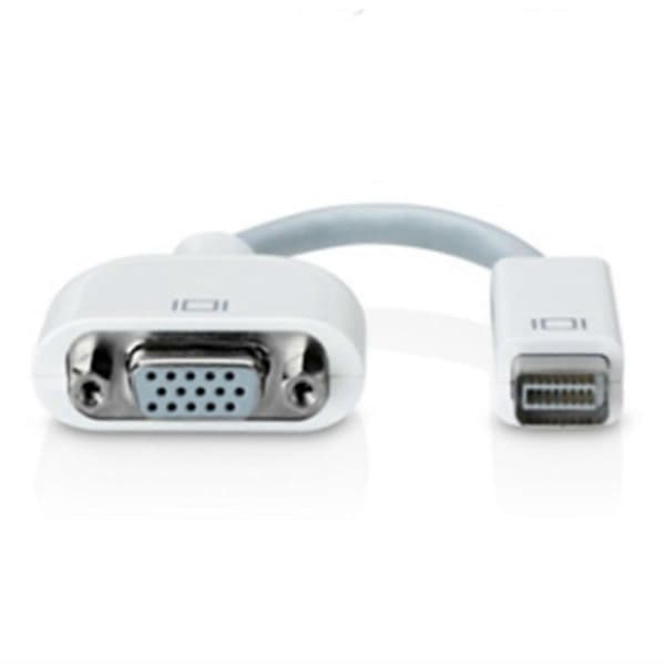 Mini DVI - VGA-sovitin Mini-DVI - VGA-naarasmonitorin videoadapterikaapeli Apple MacBookille White
