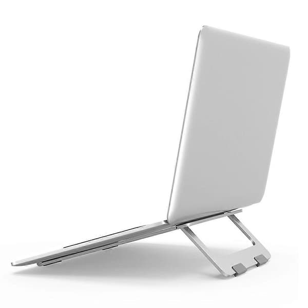 Ergonomisk bærbar computerstander i aluminium med varmeudluftning til 99 % af bærbare computere Silver