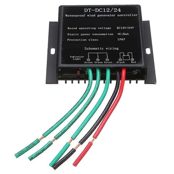 12V/24V 9000W Vindmølle Generator Controller Vandtæt Batteri