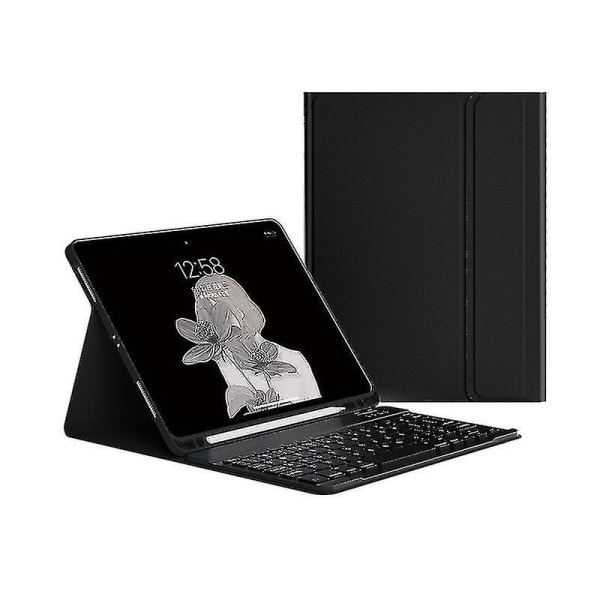 Näppäimistökotelo iPad 9. 8. 7. sukupolvelle 10.2 tuumaa 2021 2020 2019 Musta Black