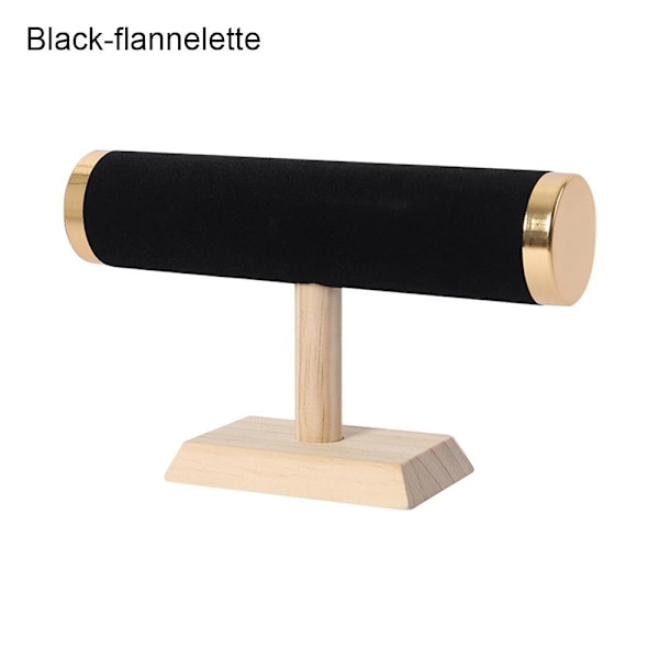Armbåndsdisplay Stativ Klokke SVART FLANELL FLANELL Svart Black flannelette-flannelette