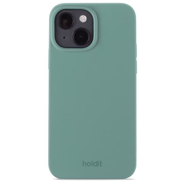 held iPhone 14 / 13 Shell Silikon Mosegrønn Grön Silikon