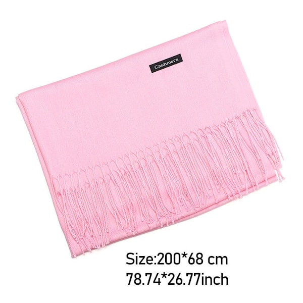 Cashmere Sjal Uld Shawl DYPROSA deep pink