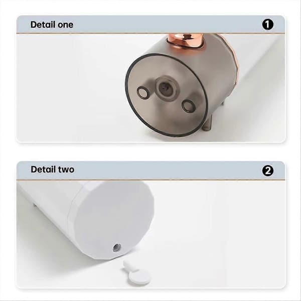 Väggmonterad tvåldispenser, handdispenser vit