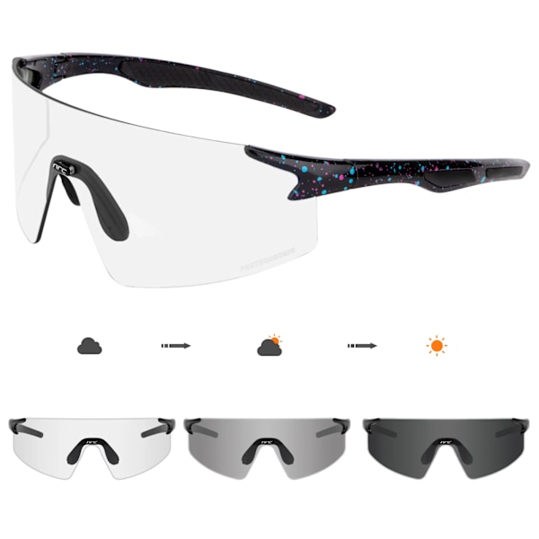NRC Photochromic Pyöräilylasit Miesten Pyöräilylasit MTB Pyöräily Urheilu Aurinkolasit Polkupyörälasit Ulkoilulasit Gafas Ciclismo Tyyppi 15 Type 15 photochromic-1lens
