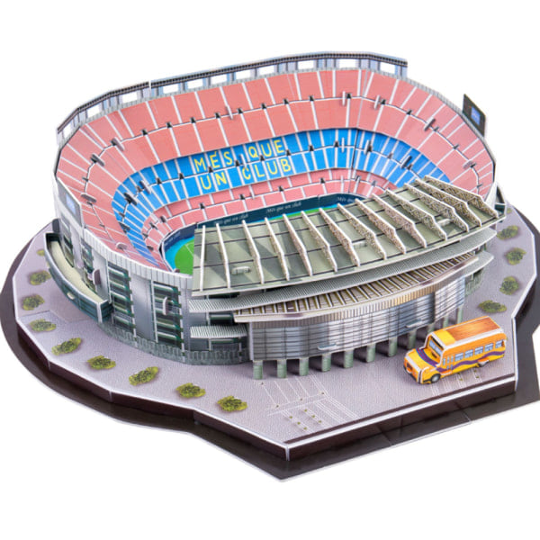 3D-pussel fotbollsplan fotboll byggstadium barn DIY-pussel - Camp Nou, Spanien