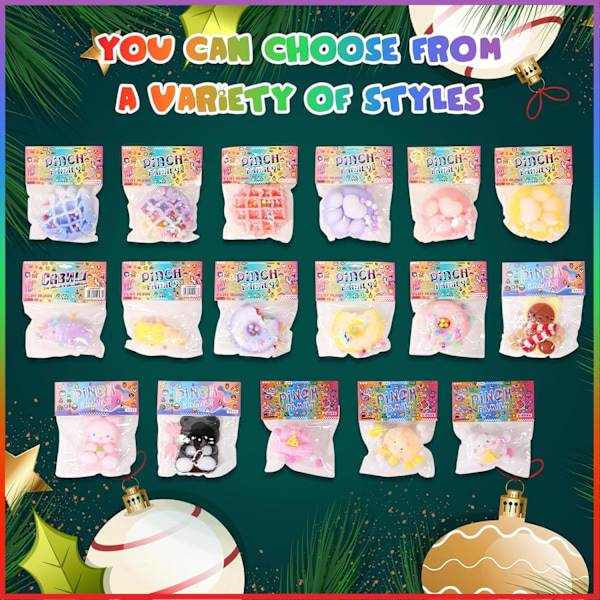 1 stk Blød Kat Klemme Legetøj, Blød Kat Kawaii Klæbrig Squishies Stressaflastende Squishies til Børnefødselsdagsgaver, Klem Familie Bløde Legetøj