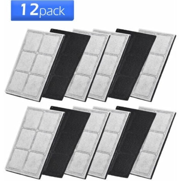 Kompatibel med Drinkwell Platinum Kattfontän Vattenfilter, Ersättningsfilter, 12-pack