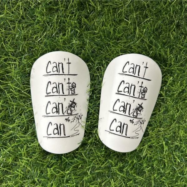 1 par børnefodboldbenskinner XSWHITE-BLACK XSWhite-Black Hvid-Sort White-Black XS