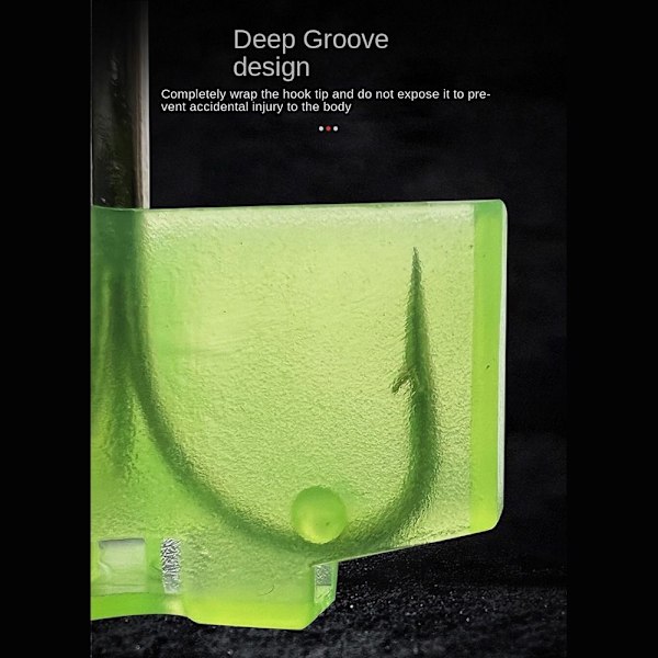 Krogbeskytter Etui Fiskekroge TREBLE GRØN 3 3 Grøn Green 3-3