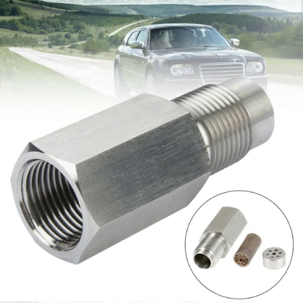 4 stk M18x1.5 oksygensensoradapter rustfritt stål O2-sensorforlenger O2-sensorforlengelseskontakt biltilbehør Silver
