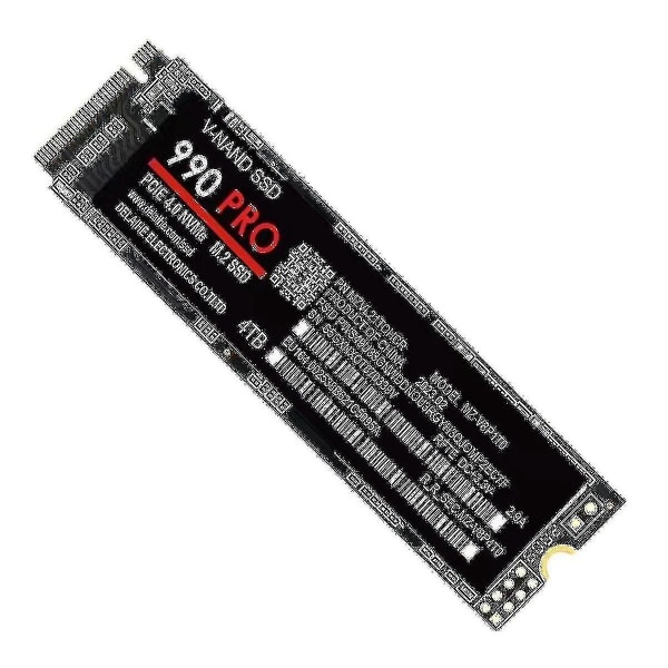 SSD Solid State 4TB 990 Pro M.2 2280 SSD PCIe 4.0 NVMe Gaming Intern hårddisk - 7450MB/s - CN-NY