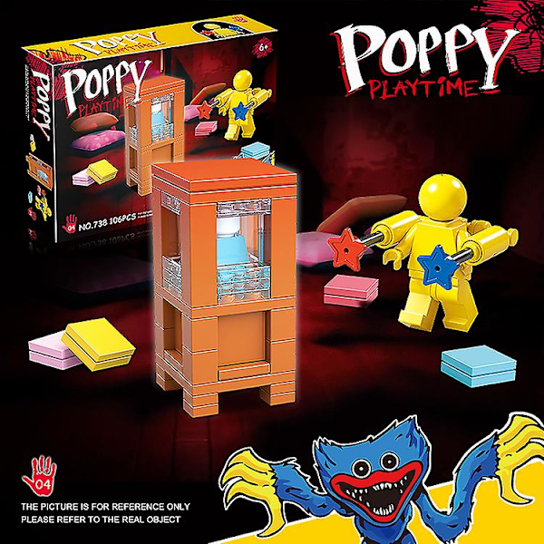 Poppi Game Playtime Horror Game Bobby Series Mini Bricks Byggeklosser 4 In1 Plastleketøy Barn Pedagogisk Leker Juguete