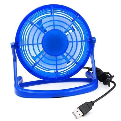 Minifläkt - TRIXES - Blå - USB - Tyst - 20 dB