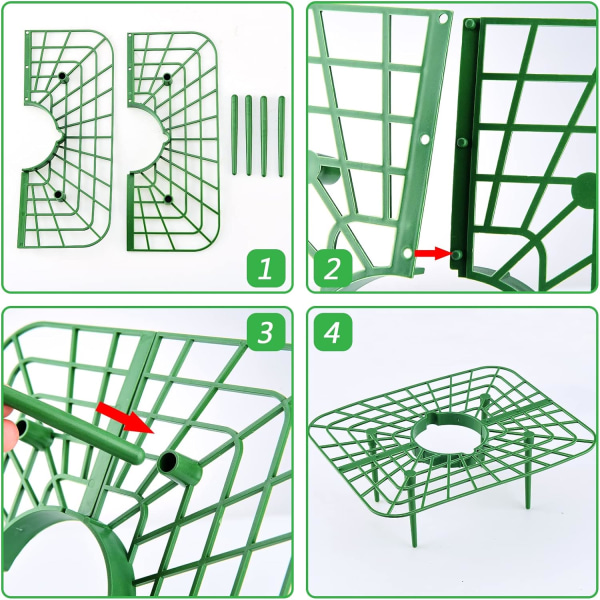 10 st jordgubbssupport för trädgård, jordgubbsodlingsställ med 4 justerbara ben, trädgårdsväxtsupport jordgubbsodlingsram