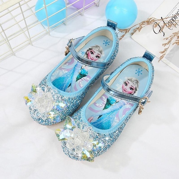 Prinsessakengät Elsa-kengät Lasten Juhlakengät Pinkki 16 cm / størrelse 25