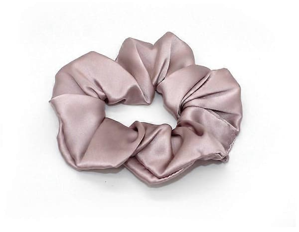 Retro Enkel Satin Hår Scrunchie Slikfarve