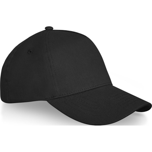 Elevate Unisex Voksen Doyle 5-Panel Kasket One Size Ensfarvet Sort Ensfarvet Sort Solid Black One Size