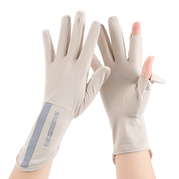 Sykkelhansker for kvinner UV-beskyttelse Sommer Anti-Solbrenthet Tynn A F
