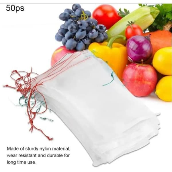 Fruktskyddspåse - GOBRO - 25*15cm - Vit - Nylon