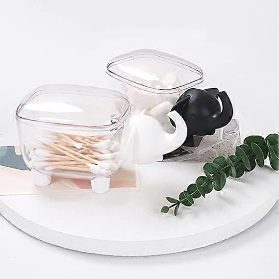 1 stk bomullspinneholder, akryl Qtip-dispenser