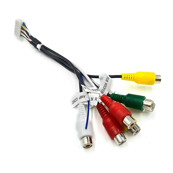 20-stifts Android-bilstereo RCA-kabeladapter 7-huvud RCA-ljud-/videokabel