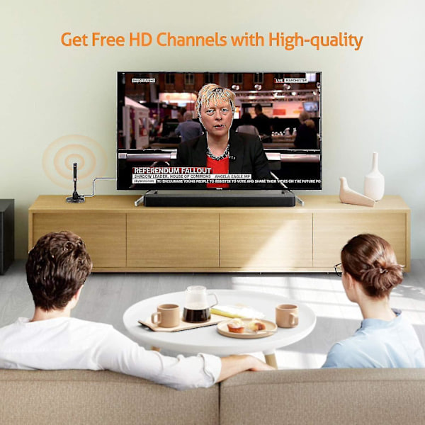 DVB-T2 Antenni TV-antenni HDTV-antenni DVB-T-antenni/ AVK25 Plus/ Alumiininen kiinteä ydin maksimaaliseen signaalin voimakkuuteen/ DVB-T2 & DVB-T2-HD