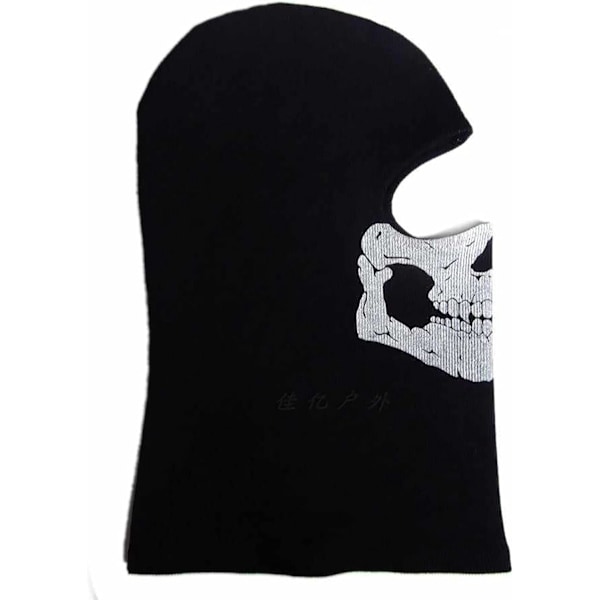 Ghost Mask Skull Balaclava MW2 Luurankoasu Kokopään Hiihtomaski Snood Neulottu Tuulenpitävä Pyöräilyyn Rullalautailuun Moottoripyöräilyyn Lumilautailuun Ulkoilulajeihin