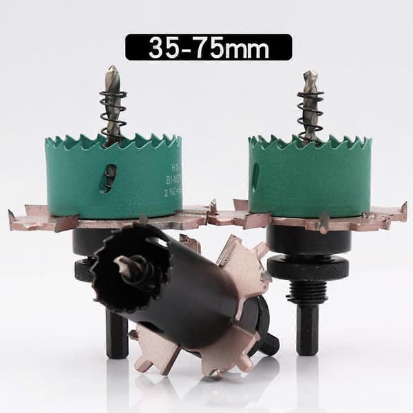 Downlight Hulsav Fræser Borebit Hulsav Gipsplade Hulbore Sæt 35X60X3